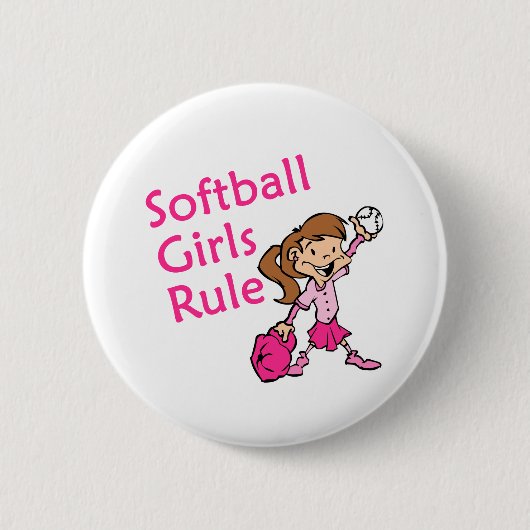 Softballmädchenregel Button (Vorderseite)