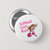 Softballmädchenregel Button (Vorne & Hinten)