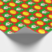 Softballs und Santa Softball Player Weihnachten Geschenkpapier (Ecke)