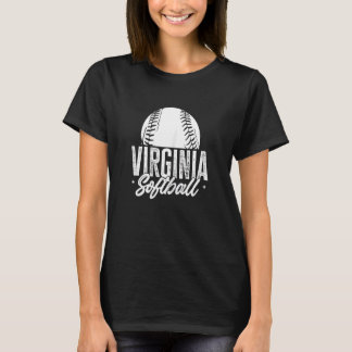 Softballspielerin Damen Softballerin Mädchen Sport T-Shirt