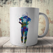 Softballspielerin Kaffeetasse