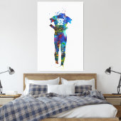Softballspielerin Leinwanddruck (Insitu (Schlafzimmer))