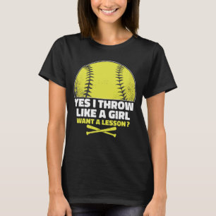 Softballspielgeschenk für Mädchen, Niedliche Sof T-Shirt