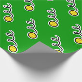 Softballthema-Packpapier Geschenkpapier (Ecke)