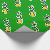 Softballthema-Packpapier Geschenkpapier (Ecke)