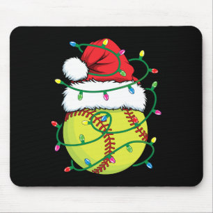 Softbyll mit Santa Hut Männer Jungen Mädchen Weihn Mousepad