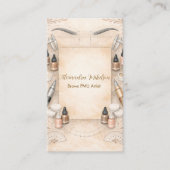 Softes neutrales PMU-Studio-Branding Visitenkarte (Vorderseite)