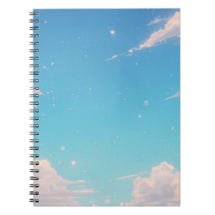 Softes Wolken Notizbuch, Pastell Himmel Journal, B Notizblock