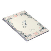 Softest Monogram | Floral Personal Custom Notizblock (Rechte Seite)