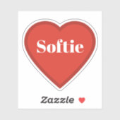 Softie Heart Aufkleber - Relatable Mood Aufkleber (Blatt)