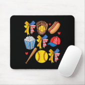 Softll 4. Juli Coquette-Schleife Frauen Mädchen So Mousepad (Mit Mouse)