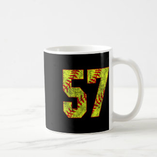 Softll #57 Fastpitch Softll Mama Nummer 57 Spieler Kaffeetasse