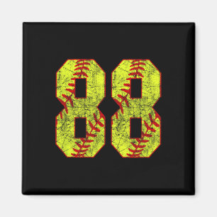 Softll #88 Fastpitch Softll Mama Nummer 88 Spieler Magnet