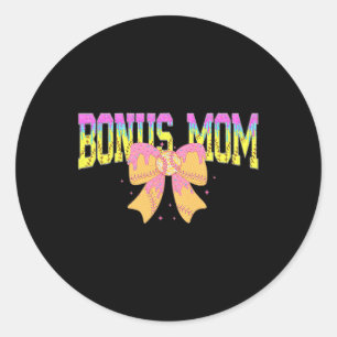 Softll Bonus Mama Eiscreme-Tropf-Spiel-Tag Familie Runder Aufkleber