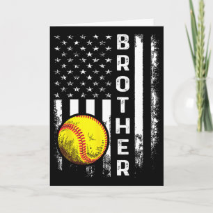 Softll Brother American Flag Vintage Weihnachten X Karte