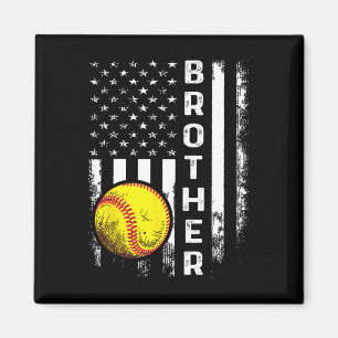 Softll Brother American Flag Vintage Weihnachten X Magnet