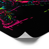 Softll Catcher Dad Pitcher Fastpitch Coach Fathers Poster (Ecke)