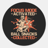 Softll Catcher Focus Mode Activated Softll Mom  Runder Aufkleber (Vorderseite)