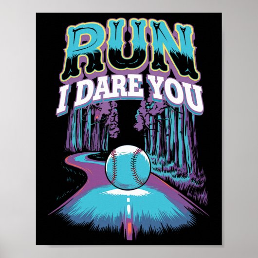 Softll Catcher Lauf Ich fordere dich heraus Design Poster (Vorne)