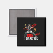Softll Catcher Run Ich Fordere Dich Design Für Mäd Magnet (Vorderseite/Rückseite)