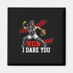 Softll Catcher Run Ich Fordere Dich Design Für Mäd Magnet