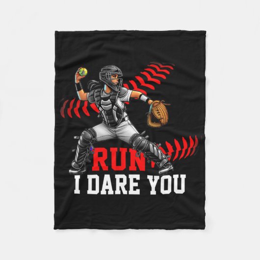 Softll Catcher Run Ich Fordere Dich Heraus Design Fleecedecke (Vorderseite)