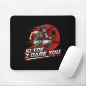 Softll Catcher Slide Ich fordere dich Starkes Mädc Mousepad (Mit Mouse)