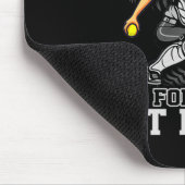 Softll Catcher Waiting At Home Funny Sports Design Mousepad (Ecke)