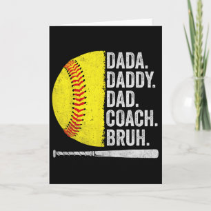 Softll Coach Dad Vatertag Lustiger Softll Väter Hu Karte
