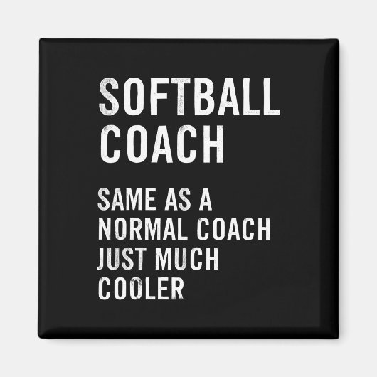 Softll Coach Definition Lustig  Magnet (Vorne)