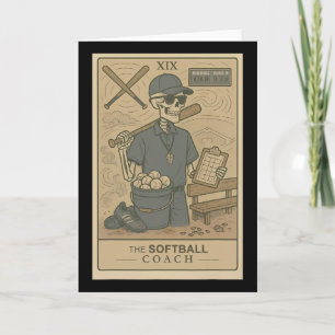 Softll Coach Tarotkarte Skelett Spieltag Sport Lo Karte