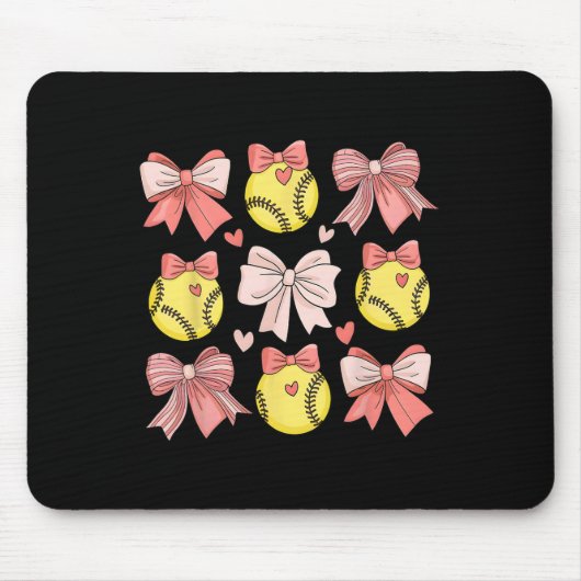 Softll Coquette Bow Softll Mama Mütter Tagessoftwa Mousepad (Vorne)