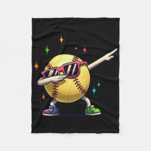 Softll Dab Tanz Lustiger Softll Spieler Kinder Jun Fleecedecke
