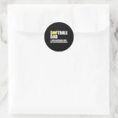 Softll Dad Definition Lustig  Runder Aufkleber (Tasche)