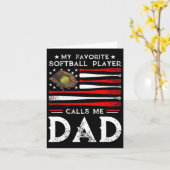 Softll Dad Mein Lieblings-Softll-Spieler nennt mic Karte (Gelbe Blume)