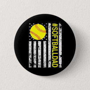 Softll Dad - USA Amerikanische Flagge Softll  Button