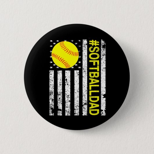 Softll Dad - USA Amerikanische Flagge Softll Button (Vorderseite)
