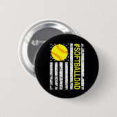 Softll Dad - USA Amerikanische Flagge Softll Button (Vorne & Hinten)