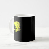 Softll Fänger Spieler Mit Gelbem Rauch Ckground A Kaffeetasse (Vorderseite Links)