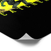 Softll Fänger Spieler Mit Gelbem Rauch Ckground A Poster (Ecke)
