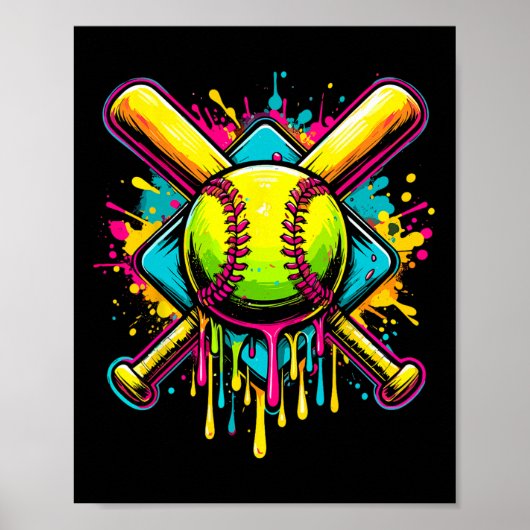 Softll Girl Just A Girl Who Loves Softll  Poster (Vorne)