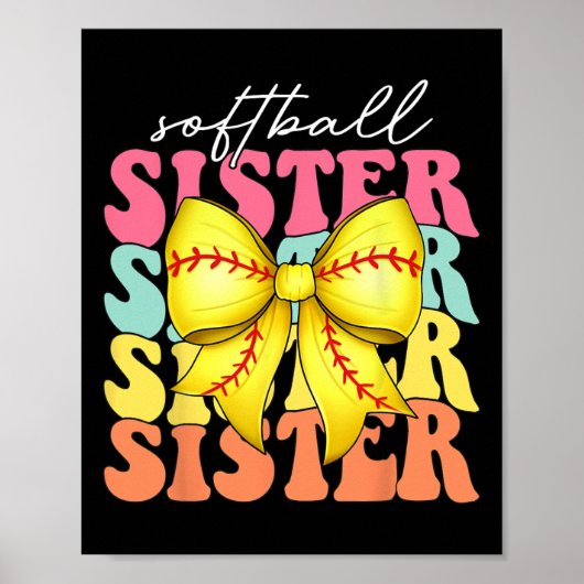 Softll Kokette Schleife Softll Muttertag Softll Sc Poster (Vorne)