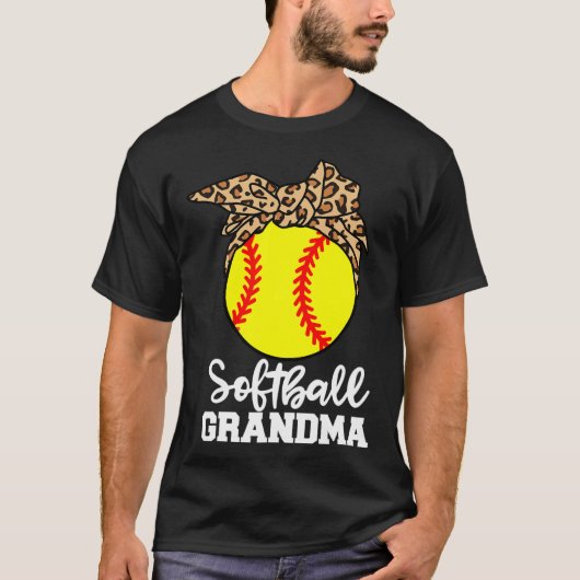 Softll Oma Lustiger Leopard Oma T-Shirt (Vorderseite)