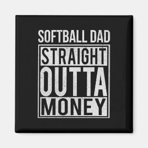 Softll Papa Straight Outta Geld I Lustiger Wurf Ge Magnet