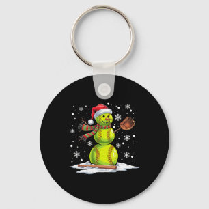 Softll Schneemann Softll Spieler Weihnachtsmann Hu Schlüsselanhänger