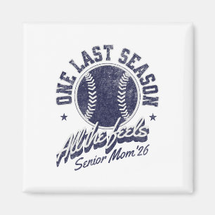 Softll Senior Mom 2026 Distressed  Magnet