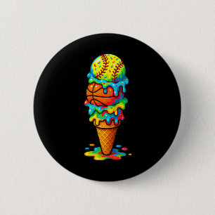 Softll Sketll Eiscreme-Tropf Farbenspiel Sommer-Sp Button