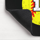 Softll Sketll Number 17 Jersey Funny 17th Birthday Mousepad (Ecke)