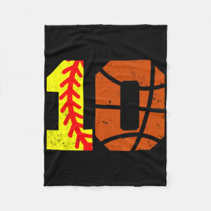 Softll Sketll Nummer 10 Jersey Lustig 10. Geburtst Fleecedecke