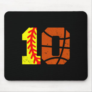 Softll Sketll Nummer 10 Jersey Lustig 10. Geburtst Mousepad